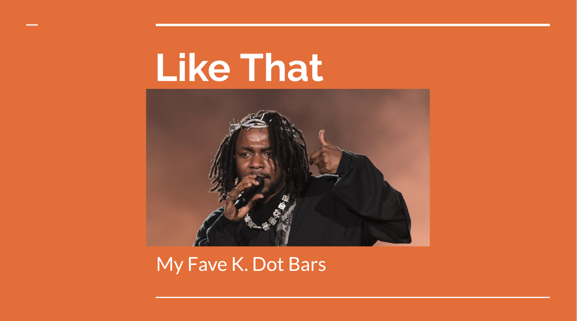 “Like That” | K  DOT Wants War with J  Cole and Especially Drake